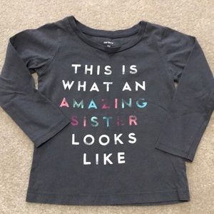 Carter’s Toddler Girls long sleeve Tshirt